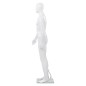 vidaXL Männliche Schaufensterpuppe mit Glassockel Weiß 185 cm vidaXL Männliche Schaufensterpuppe mit Glassockel Weiß 185 cm