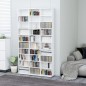 vidaXL CD-Schrank Weiß 102x16x177,5 cm Holzwerkstoff vidaXL CD-Schrank Weiß 102x16x177,5 cm Holzwerkstoff