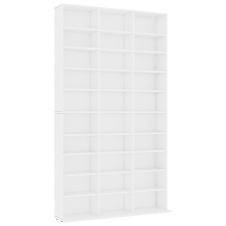 vidaXL CD-Schrank Weiß 102x16x177,5 cm Holzwerkstoff