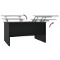 vidaXL Couchtisch Schwarz 80x50x42,5 cm Holzwerkstoff vidaXL Couchtisch Schwarz 80x50x42,5 cm Holzwerkstoff