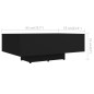 vidaXL Couchtisch Schwarz 85x55x31 cm Holzwerkstoff vidaXL Couchtisch Schwarz 85x55x31 cm Holzwerkstoff