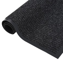 vidaXL Fußmatte Gestreift 80x120 cm Anthrazit