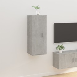 vidaXL TV-Wandschrank Betongrau 40x34,5x100 cm