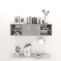 vidaXL Wandregal Betongrau 102x30x29 cm Holzwerkstoff vidaXL Wandregal Betongrau 102x30x29 cm Holzwerkstoff