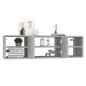 vidaXL Wandregal Betongrau 102x30x29 cm Holzwerkstoff vidaXL Wandregal Betongrau 102x30x29 cm Holzwerkstoff