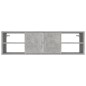 vidaXL Wandregal Betongrau 102x30x29 cm Holzwerkstoff vidaXL Wandregal Betongrau 102x30x29 cm Holzwerkstoff