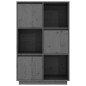 vidaXL Highboard Grau 74x35x117 cm Massivholz Kiefer vidaXL Highboard Grau 74x35x117 cm Massivholz Kiefer