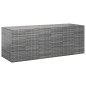 vidaXL Garten-Kissenbox PE Rattan 291x100,5x104 cm Grau vidaXL Garten-Kissenbox PE Rattan 291x100,5x104 cm Grau