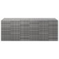 vidaXL Garten-Kissenbox PE Rattan 291x100,5x104 cm Grau vidaXL Garten-Kissenbox PE Rattan 291x100,5x104 cm Grau