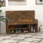vidaXL Schuhbank Räuchereiche 105x30x45 cm Holzwerkstoff vidaXL Schuhbank Räuchereiche 105x30x45 cm Holzwerkstoff