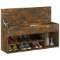 vidaXL Schuhbank Räuchereiche 105x30x45 cm Holzwerkstoff vidaXL Schuhbank Räuchereiche 105x30x45 cm Holzwerkstoff