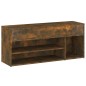 vidaXL Schuhbank Räuchereiche 105x30x45 cm Holzwerkstoff vidaXL Schuhbank Räuchereiche 105x30x45 cm Holzwerkstoff