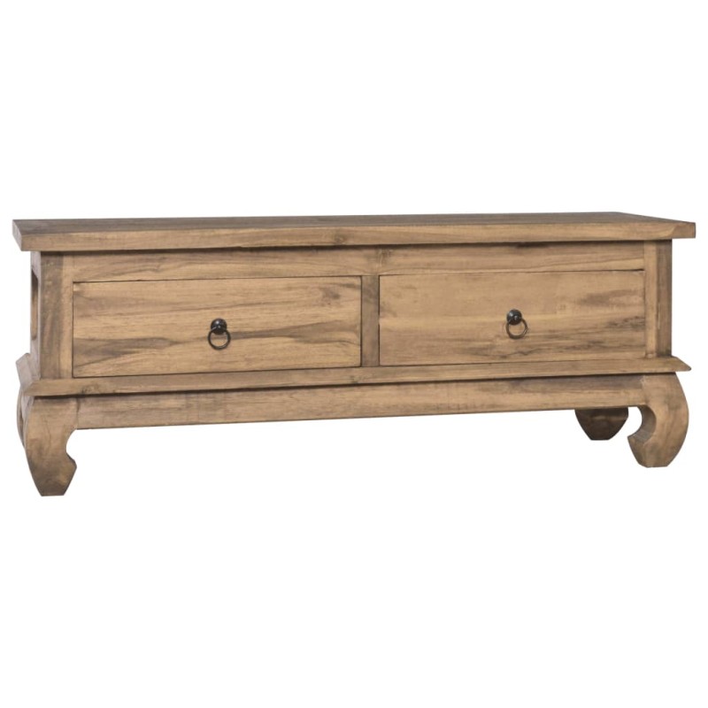 vidaXL TV-Schrank 110x35x40 cm Teak Massivholz vidaXL TV-Schrank 110x35x40 cm Teak Massivholz