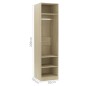 vidaXL Kleiderschrank Sonoma-Eiche 50x50x200 cm Holzwerkstoff vidaXL Kleiderschrank Sonoma-Eiche 50x50x200 cm Holzwerkstoff