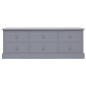 vidaXL TV-Schrank Dunkelgrau 108x30x40 cm Massivholz Paulownia vidaXL TV-Schrank Dunkelgrau 108x30x40 cm Massivholz Paulownia
