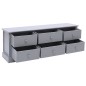vidaXL TV-Schrank Dunkelgrau 108x30x40 cm Massivholz Paulownia vidaXL TV-Schrank Dunkelgrau 108x30x40 cm Massivholz Paulownia