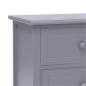 vidaXL TV-Schrank Dunkelgrau 108x30x40 cm Massivholz Paulownia vidaXL TV-Schrank Dunkelgrau 108x30x40 cm Massivholz Paulownia