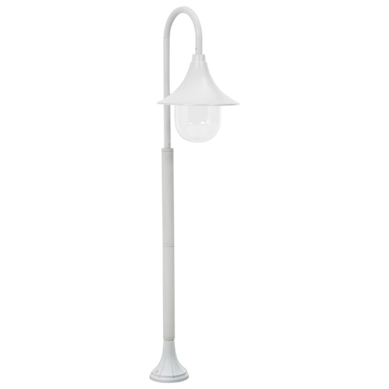 vidaXL Garten-Pollerleuchte E27 120 cm Aluminium Weiß vidaXL Garten-Pollerleuchte E27 120 cm Aluminium Weiß