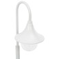 vidaXL Garten-Pollerleuchte E27 120 cm Aluminium Weiß vidaXL Garten-Pollerleuchte E27 120 cm Aluminium Weiß