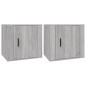 vidaXL Nachttische 2 Stk. Grau Sonoma 50x39x47 cm vidaXL Nachttische 2 Stk. Grau Sonoma 50x39x47 cm
