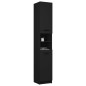 vidaXL Badschrank Schwarz 32x34x188,5 cm Holzwerkstoff vidaXL Badschrank Schwarz 32x34x188,5 cm Holzwerkstoff