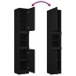 vidaXL Badschrank Schwarz 32x34x188,5 cm Holzwerkstoff vidaXL Badschrank Schwarz 32x34x188,5 cm Holzwerkstoff