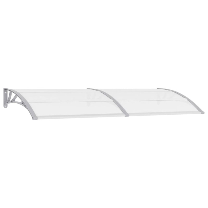 vidaXL Türvordach Grau und Transparent 240×80 cm PC vidaXL Türvordach Grau und Transparent 240×80 cm PC