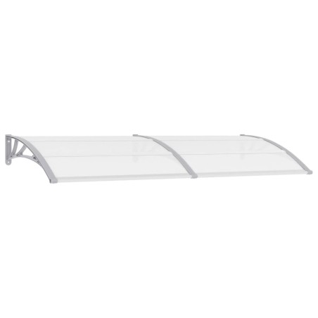 vidaXL Türvordach Grau und Transparent 240×80 cm PC 