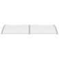 vidaXL Türvordach Grau und Transparent 240×80 cm PC vidaXL Türvordach Grau und Transparent 240×80 cm PC
