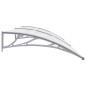 vidaXL Türvordach Grau und Transparent 240×80 cm PC vidaXL Türvordach Grau und Transparent 240×80 cm PC