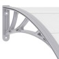vidaXL Türvordach Grau und Transparent 240×80 cm PC vidaXL Türvordach Grau und Transparent 240×80 cm PC