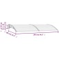 vidaXL Türvordach Grau und Transparent 240×80 cm PC vidaXL Türvordach Grau und Transparent 240×80 cm PC