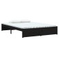 vidaXL Massivholzbett Schwarz 140x190 cm vidaXL Massivholzbett Schwarz 140x190 cm