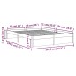 vidaXL Massivholzbett Schwarz 140x190 cm vidaXL Massivholzbett Schwarz 140x190 cm