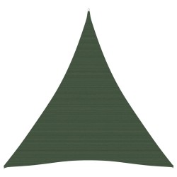 vidaXL Sonnensegel 160 g/m² Dunkelgrün 5x6x6 m HDPE