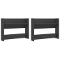 vidaXL Wand-Schuhschränke 2 Stk. Grau 80x18x60 cm Holzwerkstoff vidaXL Wand-Schuhschränke 2 Stk. Grau 80x18x60 cm Holzwerkstoff