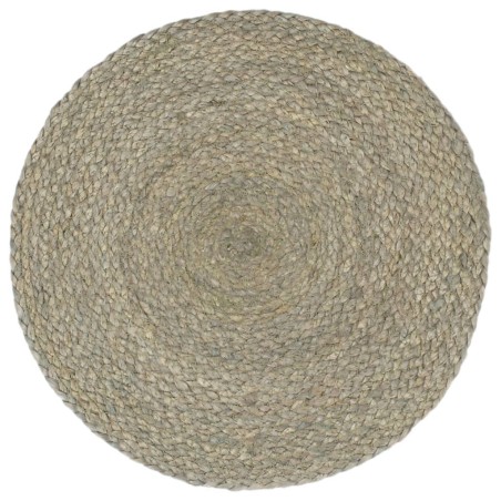 vidaXL Tischsets 4 Stk. Uni Grau 38 cm Rund Jute