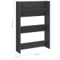 vidaXL Wand-Schuhschränke 2 Stk. Grau 60x18x90 cm Holzwerkstoff vidaXL Wand-Schuhschränke 2 Stk. Grau 60x18x90 cm Holzwerkstoff