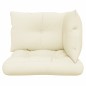 Palettenkissen 3-tlg. Creme Stoff Palettenkissen 3-tlg. Creme Stoff
