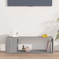vidaXL TV-Schrank Grau Sonoma 100x24x32 cm Holzwerkstoff vidaXL TV-Schrank Grau Sonoma 100x24x32 cm Holzwerkstoff