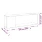 vidaXL TV-Schrank Grau Sonoma 100x24x32 cm Holzwerkstoff vidaXL TV-Schrank Grau Sonoma 100x24x32 cm Holzwerkstoff