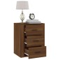 vidaXL Nachttisch Braun Eichen-Optik 50x36x60 cm Holzwerkstoff vidaXL Nachttisch Braun Eichen-Optik 50x36x60 cm Holzwerkstoff