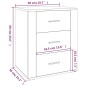 vidaXL Nachttisch Braun Eichen-Optik 50x36x60 cm Holzwerkstoff vidaXL Nachttisch Braun Eichen-Optik 50x36x60 cm Holzwerkstoff