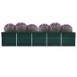 vidaXL Garten-Hochbeet Verzinkter Stahl 400x80x45 cm Grün vidaXL Garten-Hochbeet Verzinkter Stahl 400x80x45 cm Grün