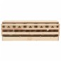 vidaXL 5er Legenest 117x33x38 cm Massivholz Kiefer vidaXL 5er Legenest 117x33x38 cm Massivholz Kiefer