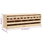 vidaXL 5er Legenest 117x33x38 cm Massivholz Kiefer vidaXL 5er Legenest 117x33x38 cm Massivholz Kiefer
