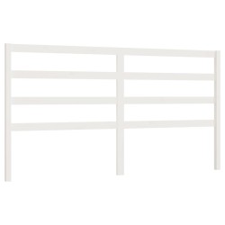 vidaXL Kopfteil Weiß 206x4x100 cm Massivholz Kiefer