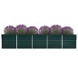 vidaXL Garten-Hochbeet Verzinkter Stahl 400×80×77 cm Grün vidaXL Garten-Hochbeet Verzinkter Stahl 400×80×77 cm Grün