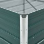 vidaXL Garten-Hochbeet Verzinkter Stahl 400×80×77 cm Grün vidaXL Garten-Hochbeet Verzinkter Stahl 400×80×77 cm Grün