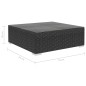 vidaXL 6-tlg. Garten-Lounge-Set mit Auflagen Poly Rattan Schwarz vidaXL 6-tlg. Garten-Lounge-Set mit Auflagen Poly Rattan Schwarz
